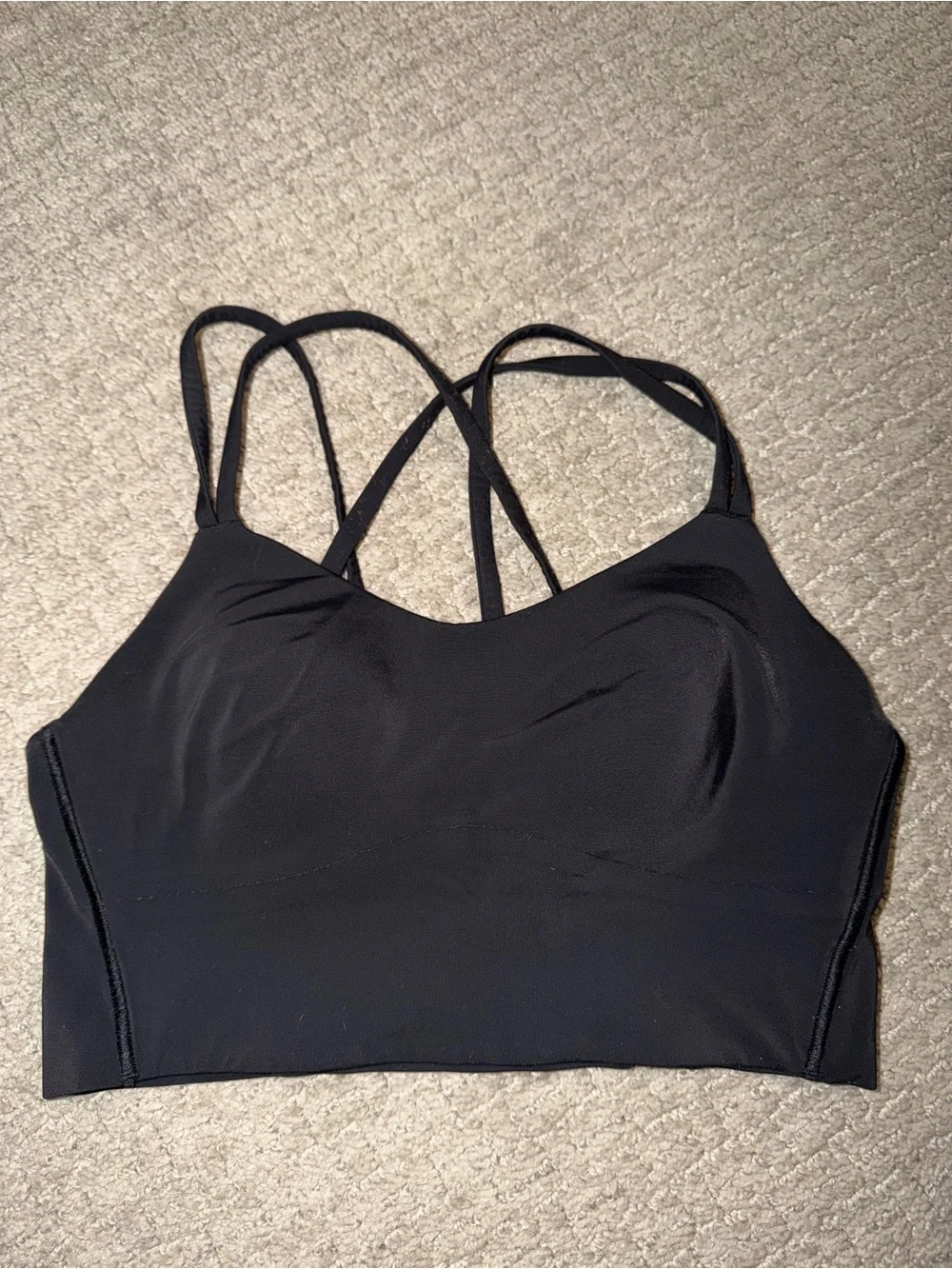 lululemon athletica Black Strappy Sports Bralette